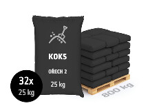 Koks, ořech 2, 800 kg