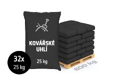 Kovářské pytlované černé uhlí, 800 kg