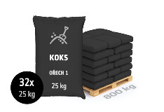 Koks, ořech 1, 800 kg