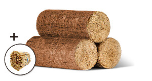 Dřevěné válcové brikety MIX PREMIUM, 830 kg