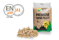 Dřevěné pelety PREMIUM PELLETS ENplus A1, smrk, 1050 kg